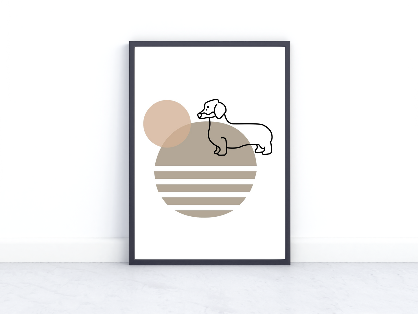 SAUSAGE DOG GLOSSY PRINT