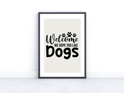 WELCOME SIGN FOR DOGLOVERS